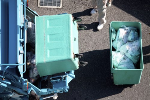 Bulky waste items being collected